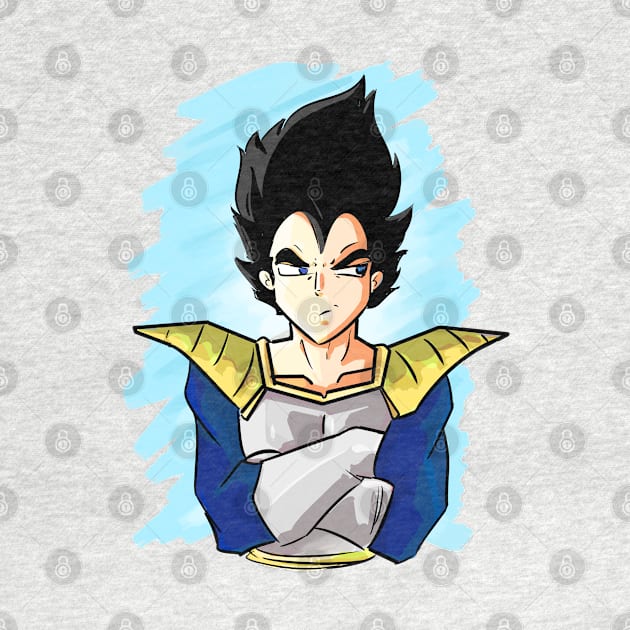 prince vegeta by inkpocket